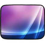 Purple Blue Wave Fleece Blanket (Mini)