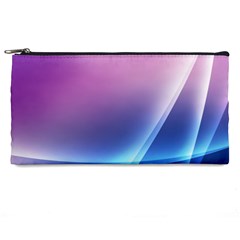 Purple Blue Wave Pencil Case from ArtsNow.com Front