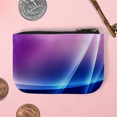 Purple Blue Wave Mini Coin Purse from ArtsNow.com Back