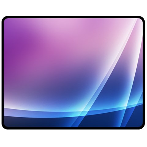 Purple Blue Wave Fleece Blanket (Medium) from ArtsNow.com 60 x50  Blanket Front