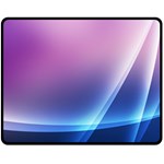 Purple Blue Wave Fleece Blanket (Medium)