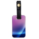 Purple Blue Wave Luggage Tag (one side)