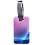 Purple Blue Wave Luggage Tag (two sides)