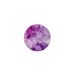 Purple Bubble Art 1  Mini Button