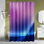 Purple Blue Wave Shower Curtain 48  x 72  (Small)