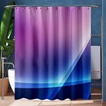 Purple Blue Wave Shower Curtain 60  x 72  (Medium)
