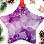 Purple Bubble Art Ornament (Star)