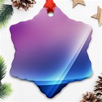 Purple Blue Wave Ornament (Snowflake)