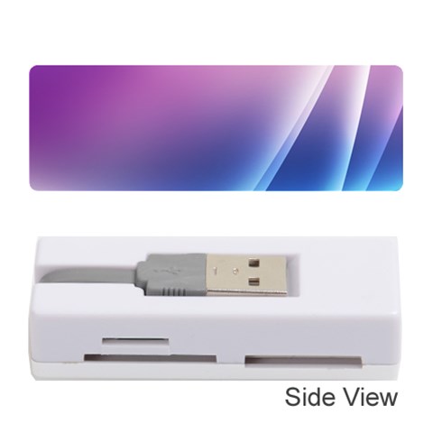 Purple Blue Wave Memory Card Reader (Stick) from ArtsNow.com Front