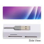 Purple Blue Wave Memory Card Reader (Stick)