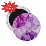 Purple Bubble Art 2.25  Magnet (10 pack)