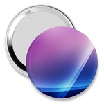 Purple Blue Wave 3  Handbag Mirror
