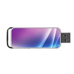 Purple Blue Wave Portable USB Flash (Two Sides)