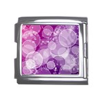 Purple Bubble Art Mega Link Italian Charm (18mm)