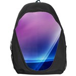 Purple Blue Wave Backpack Bag