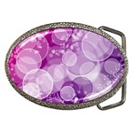 Purple Bubble Art Belt Buckle