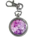 Purple Bubble Art Key Chain Watch