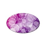 Purple Bubble Art Sticker (Oval)