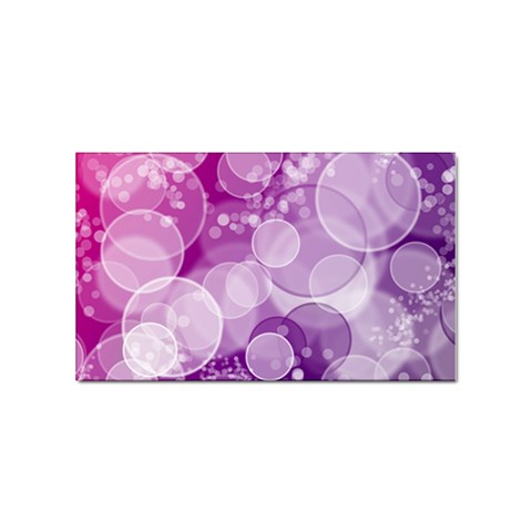 Purple Bubble Art Sticker (Rectangular) from ArtsNow.com Front