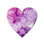 Purple Bubble Art Magnet (Heart)