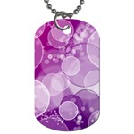 Purple Bubble Art Dog Tag (One Side)