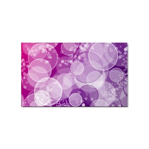 Purple Bubble Art Sticker Rectangular (100 pack) from ArtsNow.com Front