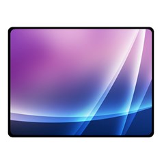 Purple Blue Wave Double Sided Fleece Blanket (Small) from ArtsNow.com 45 x34  Blanket Front