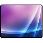 Purple Blue Wave Double Sided Fleece Blanket (Medium)