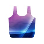 Purple Blue Wave Full Print Recycle Bag (S)