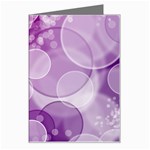 Purple Bubble Art Greeting Card