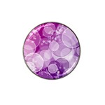 Purple Bubble Art Hat Clip Ball Marker (4 pack)