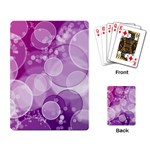 Purple Bubble Art Playing Cards Single Design