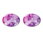 Purple Bubble Art Cufflinks (Oval)