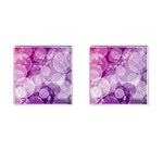 Purple Bubble Art Cufflinks (Square)