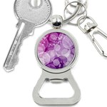 Purple Bubble Art Bottle Opener Key Chain