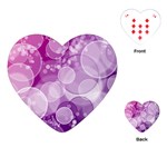 Purple Bubble Art Playing Cards (Heart)