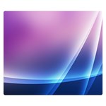 Purple Blue Wave Double Sided Flano Blanket (Small)