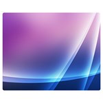 Purple Blue Wave Double Sided Flano Blanket (Medium)