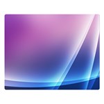 Purple Blue Wave Double Sided Flano Blanket (Large)