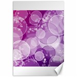 Purple Bubble Art Canvas 12  x 18 