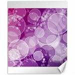 Purple Bubble Art Canvas 16  x 20 