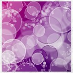 Purple Bubble Art Canvas 20  x 20 