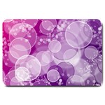 Purple Bubble Art Large Doormat