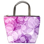 Purple Bubble Art Bucket Bag