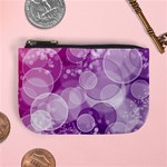 Purple Bubble Art Mini Coin Purse