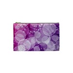 Purple Bubble Art Cosmetic Bag (Small)