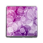 Purple Bubble Art Memory Card Reader (Square 5 Slot)