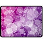 Purple Bubble Art Fleece Blanket (Large)