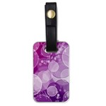 Purple Bubble Art Luggage Tag (one side)