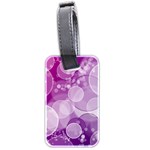 Purple Bubble Art Luggage Tag (two sides)